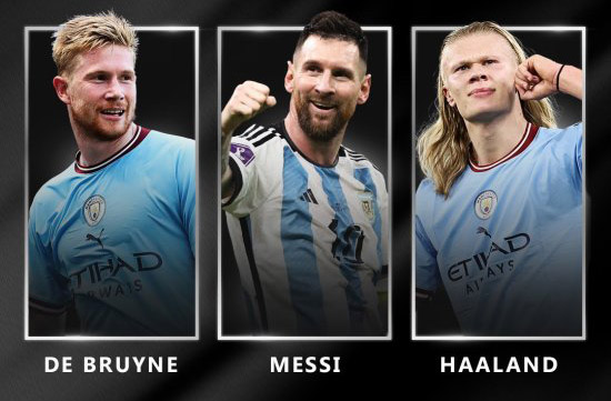 Trophée du meilleur joueur UEFA : De Bruyne, Haaland et Messi finalistes