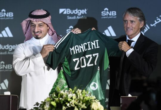 Nouveau sélectionneur de l'Arabie saoudite : Mancini vise le sacre en Coupe d'Asie