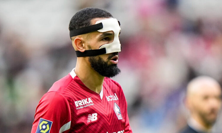 Touché à nouveau au nez lors du match Lille-Brest : Plus de peur que de mal pour Bentaleb