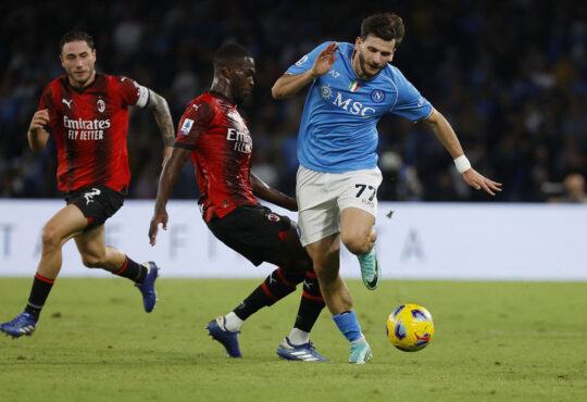 Serie A : Naples arrache le nul face à l'AC Milan (vidéo)