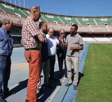 FAF : Walid Sadi en visite d'inspection au stade du 5-Juillet