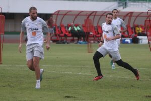 CAN 2023 : Première séance d'entraînement des Verts en terre ivoirienne