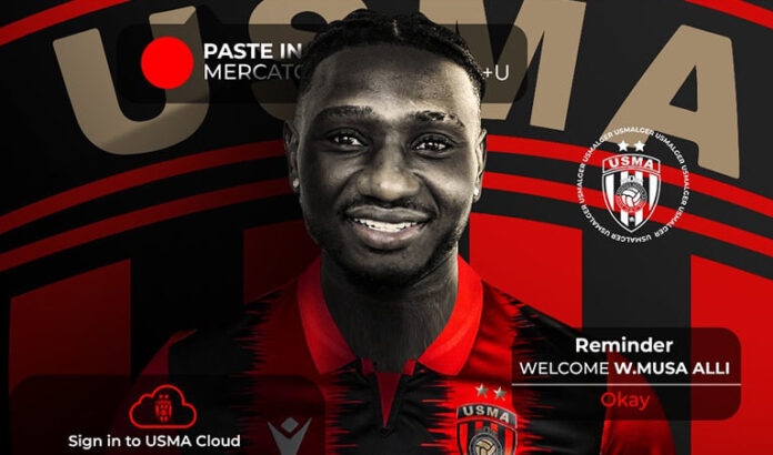 USM Alger : Le Nigérian Wale Musa Ali nouvelle recrue