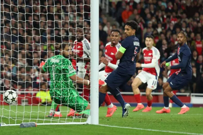 Ligue des champions européenne : Arsenal domine le PSG (vidéo)