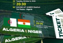 Algérie-Niger : Ouverture de la billetterie vendredi Algérie-Niger : Ouverture de la billetterie vendredi